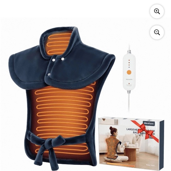 Large Heating Pad for Back & Shoulder - Blue - Picture 5 of 5